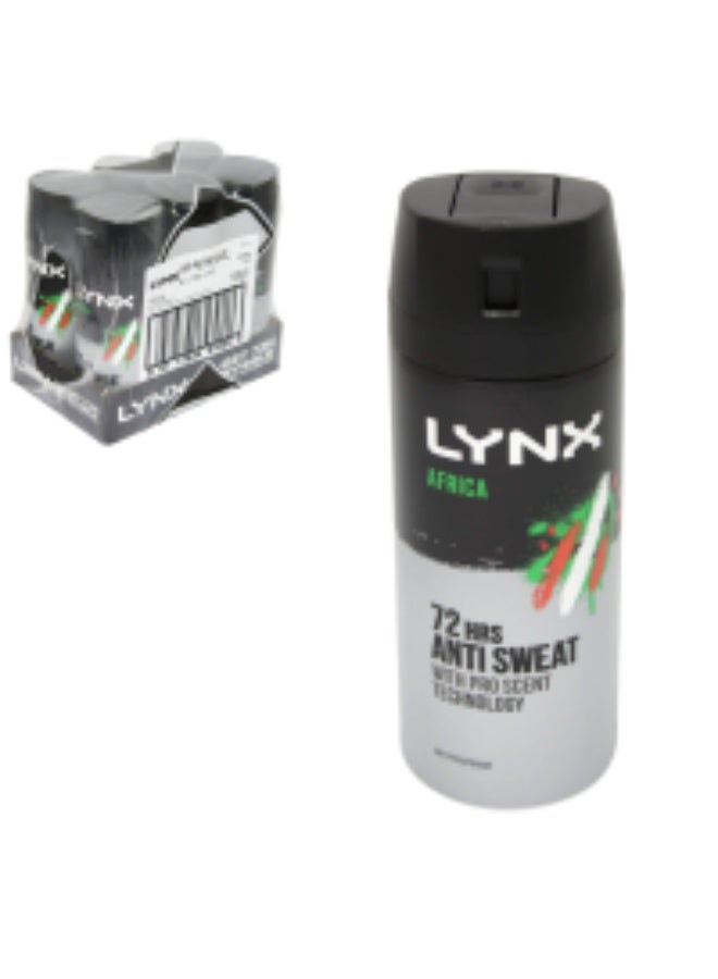 lynx مزيل العرق لينكس أفريقيا بحجم 150 مل - Image 2