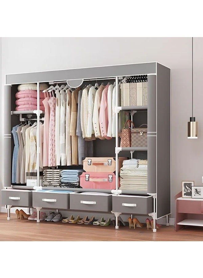 Generic Large fabric wardrobe with practical design and unparalleled storage features  - Image 1