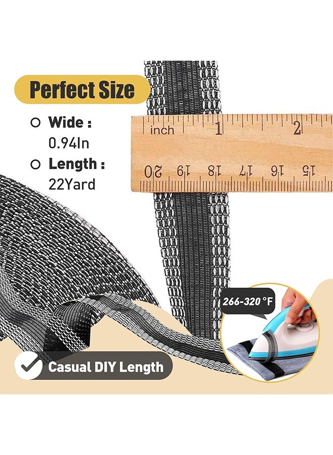 Trousers Edge Modified Strips, Iron-on Instant Hem Tape, 2m Pants Edge Shorten Self-Adhesive, 24mm Trouser Mouth Paste Edge Fabric Tape for Suit Pants Jeans Trousers, DIY Sewing Accessories - Image 4