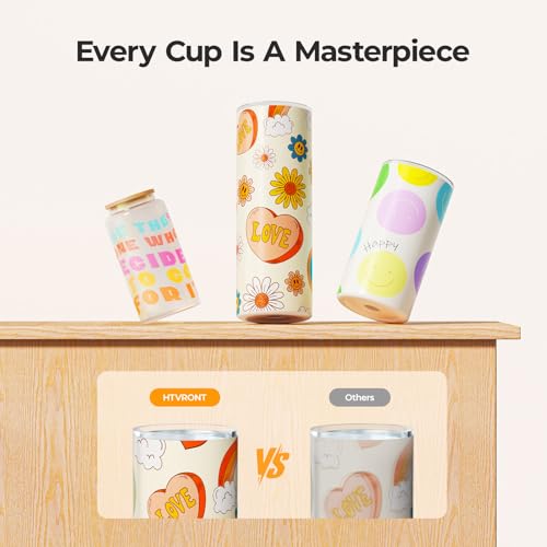 HTVRONT Auto Tumbler Heat Press - A200 Tumbler Heat Press Machine, Adjustable Pressure & Switchable Heat Plate Attachment, 4 Memory Modes for 15 OZ, 16 OZ, 20 OZ, 30 OZ Tumblers & Glasses, White - Image 4