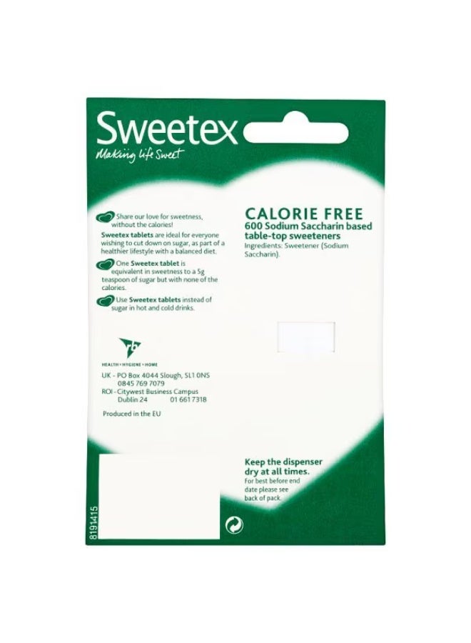 stevia Sweetex Calorie Free Sweetener 600 Tablets - Image 2