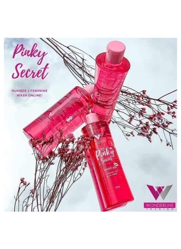 WONDERLINE Pinky Secret Feminine Wash, Essential for Infection Prevention, Itchiness Relief, and Odor Control. Infused with Silky Softeners for Lasting Moisture, Skin Softness, and Suppleness, 150ml.  - Image 4