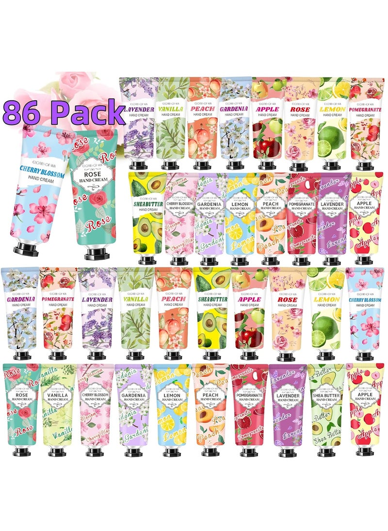 Clothes of skin 86 Pack Hand Cream Bulk GiftsEaster Basket Stuffers for TeensMothers Day Gifts for FriendsTeacher Appreciation GiftsNatural Travel Size Hand Lotion for Dry Cracked HandsNurse Gifts for Women 
