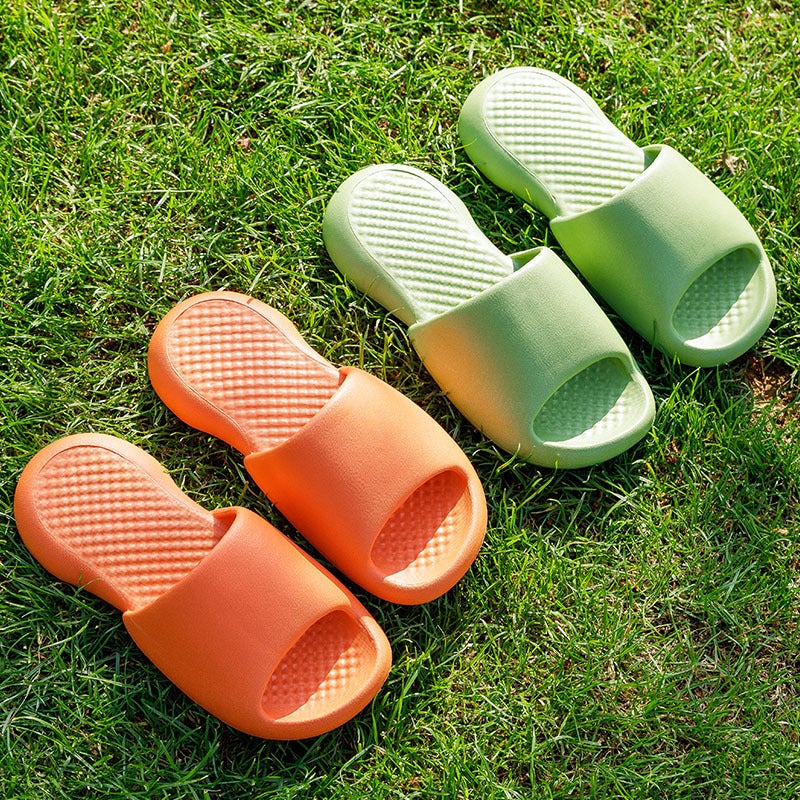 New thick-bottomed sandals and slippers women's summer bath household non-slip deodorant indoor couples wear slippers men P687-women'spink 39-40 (women's size) - Image 2