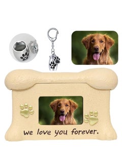 Excefore Pet Urn, Pet Urns for Dogs Ashes, Metal Cremate Funeral Urn for Dog/Cat Ashes, Paw Print Keepsake, Black Paw Print, Pet Memorial Urns Cat or Dog Cremation Box Pet Loss Remembrance Gifts  - Image 1