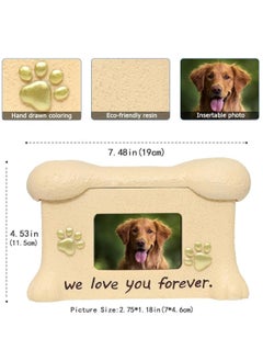 Excefore Pet Urn, Pet Urns for Dogs Ashes, Metal Cremate Funeral Urn for Dog/Cat Ashes, Paw Print Keepsake, Black Paw Print, Pet Memorial Urns Cat or Dog Cremation Box Pet Loss Remembrance Gifts  - Image 2