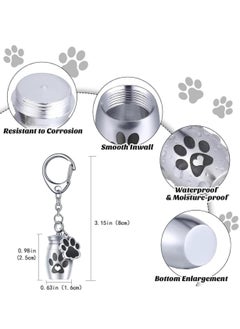 Excefore Pet Urn, Pet Urns for Dogs Ashes, Metal Cremate Funeral Urn for Dog/Cat Ashes, Paw Print Keepsake, Black Paw Print, Pet Memorial Urns Cat or Dog Cremation Box Pet Loss Remembrance Gifts  - Image 4