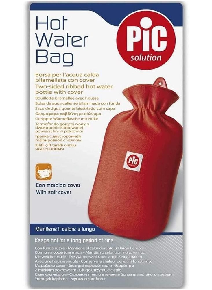 PIC Pic Two Sided Ribbed Hot Water Bag With Cover  - Image 1