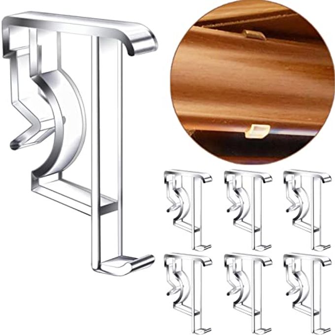 lofrcin 2 Inch Valance Clips for Blinds for Wood or Faux Wood Horizontal Blinds Valance (6 Pieces) - Image 4