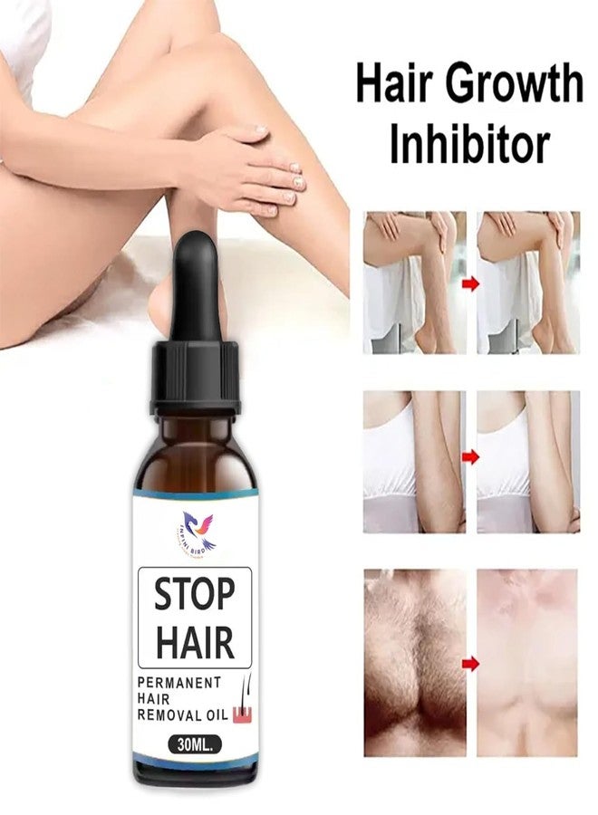 SEINON'S Natural Hair Growth Inhibitor Permanent Hair Removal Oil Remover Hair Inhibiting And Reducing To Stop Hair Growth and Body Face Hair Reduction 30 ml - Image 2