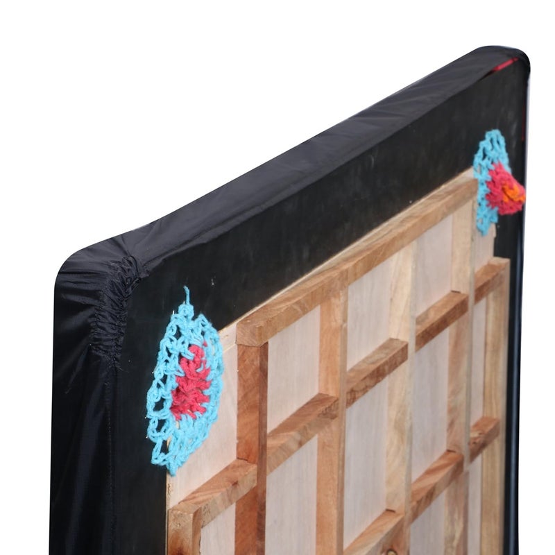 KD Carrom Half Cover Carry Bag Carrom Board Any Size Against Dust, Straches, Damage Fits All Champion, Bulldog, Jumbo Board Game Cover with Separate Pocket for Carrom Board (Half Cover Bulldog) - Image 5