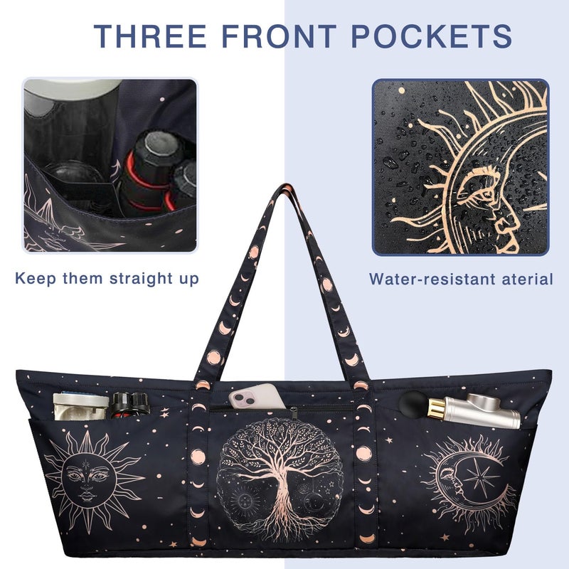 BagYG Yoga Mat Bag Large Yoga Mat Carrier with Shoes Compartment and Wet Pocket Pilates Bag with Zipper Pockets and Yoga Mat Holder Strap Fits Most Size Mats Yoga Bags and Carriers Fits All Your Stuff - Image 5