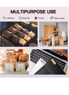 Y&D Compatible with Phomemo Adhesive Labels, for D30 Pattern Label Paper 3/8" X 1 1/8" (12mm 30mm) 210 Labels/Roll, Thermal Printing Paper, 3 Roll, Cartoon  - Image 5