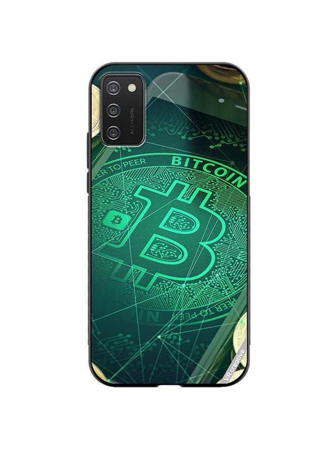 VR CREATIVE Protective Case Cover For Samsung Galaxy A02s Bitcoin Design Multicolour - Image 1