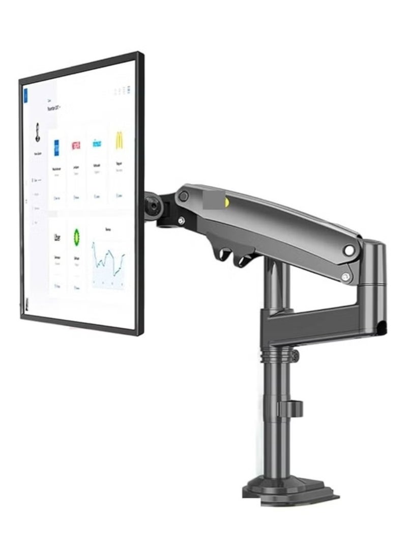 NB H100 Full Motion Monitor Desk Mount Stand - Adjustable Swivel Monitor Arm for 17" to 32" Monitors - Ergonomic Desk Mount with Tilt, Rotation, and Height Adjustment - Black  - Image 2