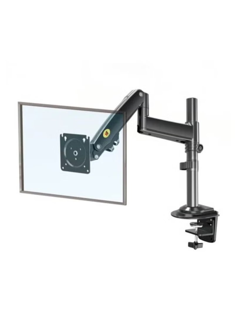 NB H100 Full Motion Monitor Desk Mount Stand - Adjustable Swivel Monitor Arm for 17" to 32" Monitors - Ergonomic Desk Mount with Tilt, Rotation, and Height Adjustment - Black  - Image 4