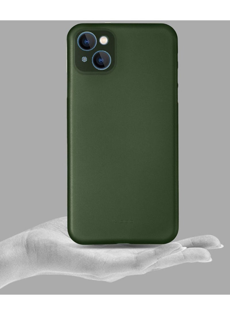 K-Doo - Air Skin Case Ultra Slim Back Cover Skin for iphone 13 Frosted Anti Slip Full Coverage Green - Image 1