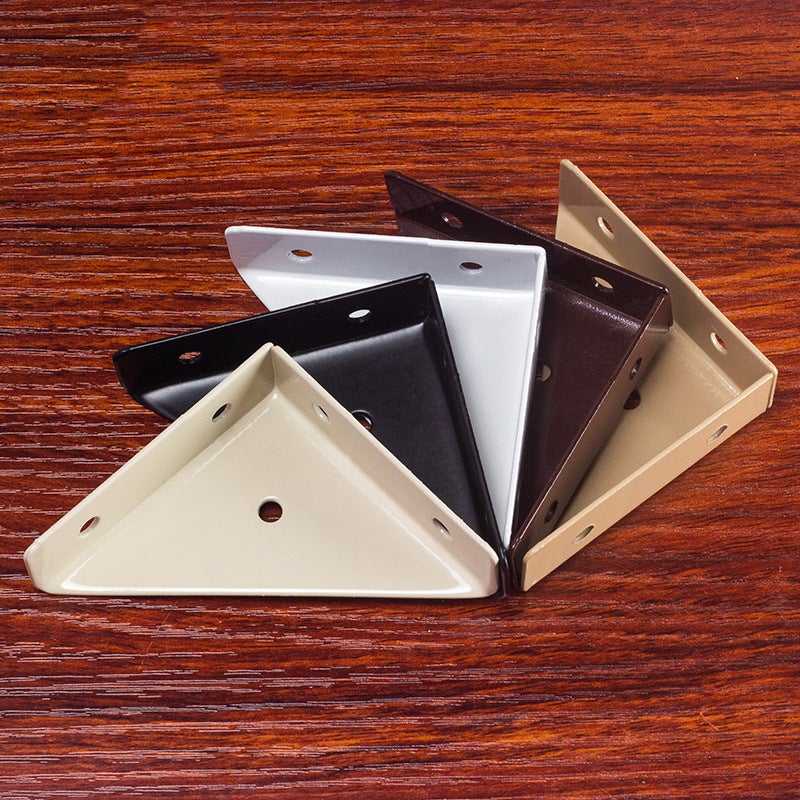 Thickened Three-Side Angle Code Fixed 90-Degree Right Angle Bracket Angle Iron Cabinet Hanging Code Laminate Reinforcement Artifact Hardware Accessories - Image 2