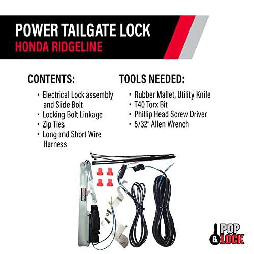 Pop & Lock - Power Tailgate Lock for Honda Ridgeline, Fits 2005 – 2019 Models (PL8600, Works with or Without Backup Camera) - Image 5