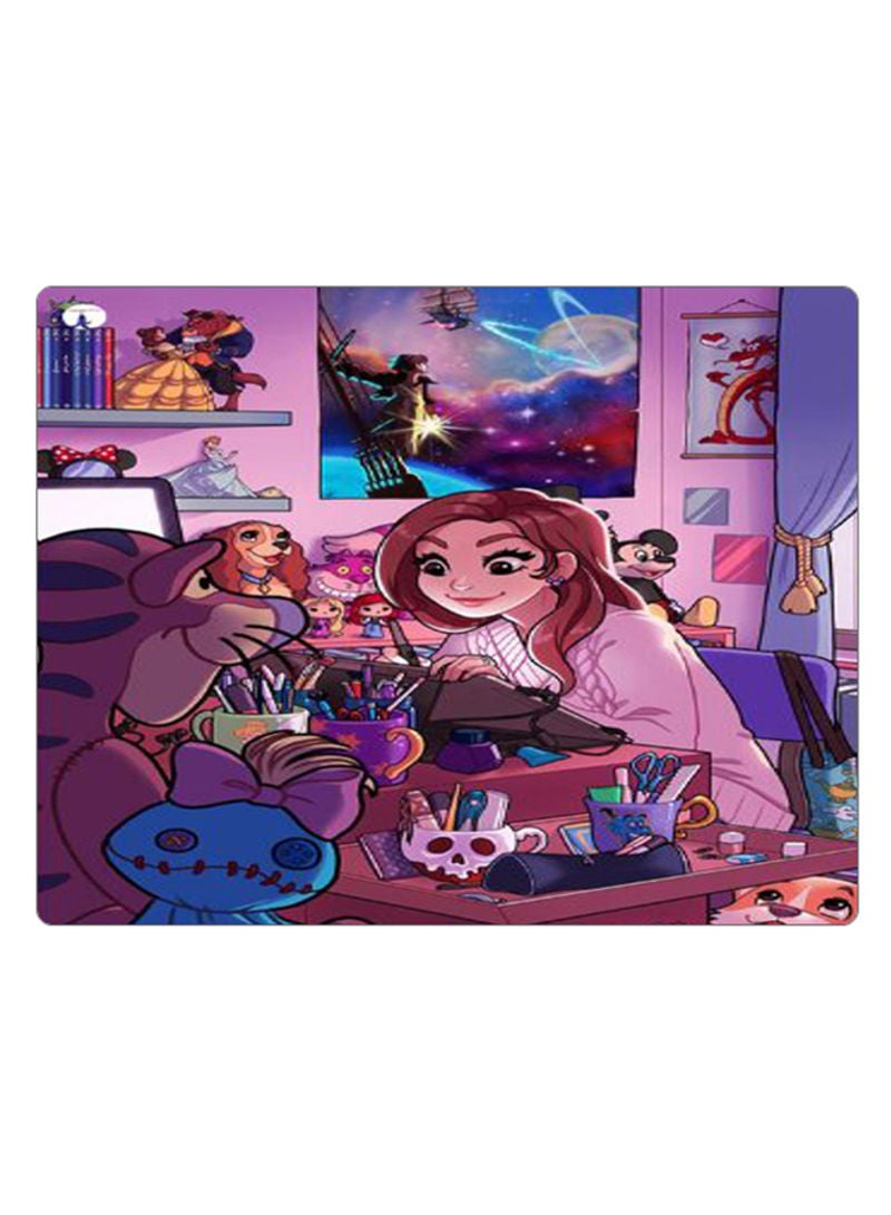 Printed Anti-Slip Gaming Mouse Pad Multicolor
