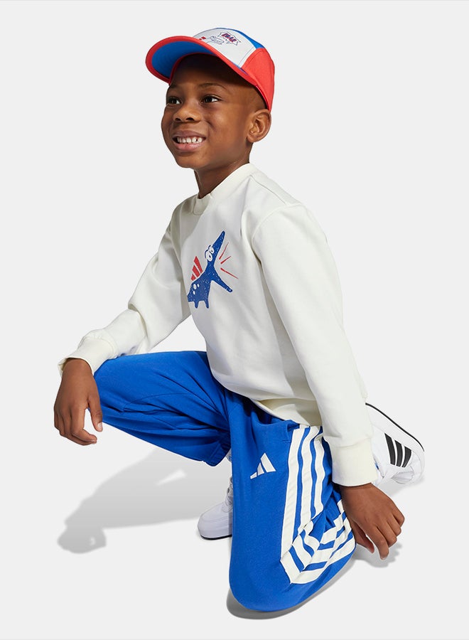 Adidas Seasonal Essentials Adiraptor Fleece Jogger Set Little Kids - Image 5