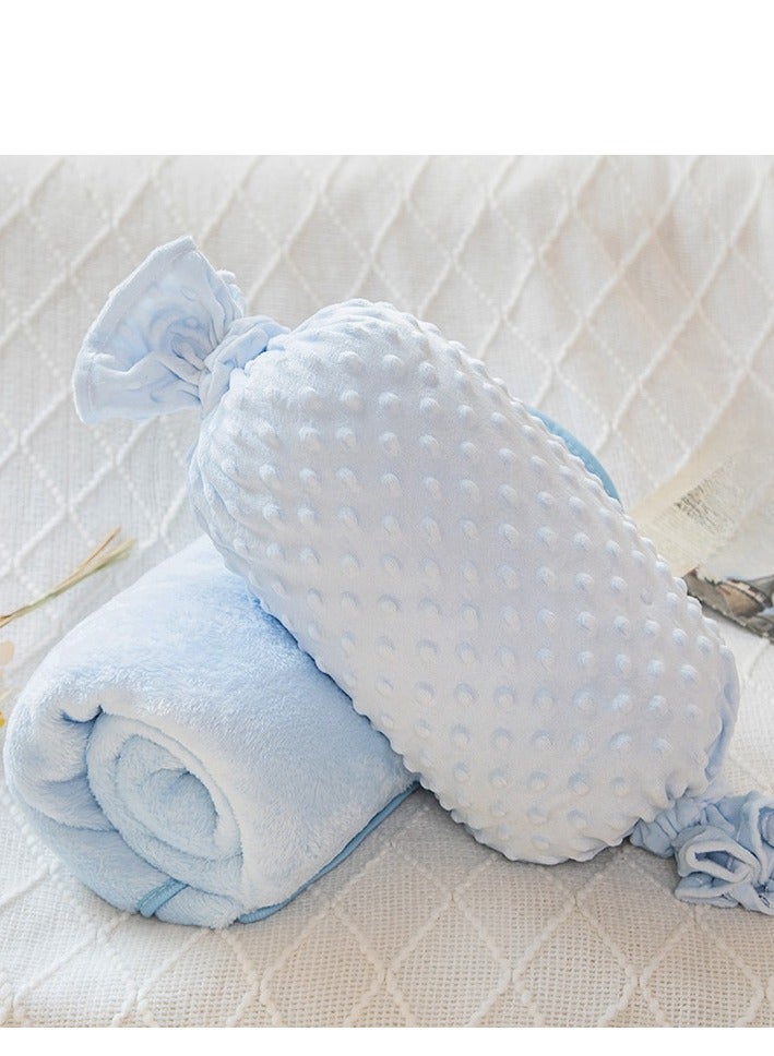 Candy Bean Pillow And Blanket Can Be Used For Both Car And Sofa Cushions, Suitable For Travel, Airplanes, Trains, Beds, Offices, And Rest  - Image 1