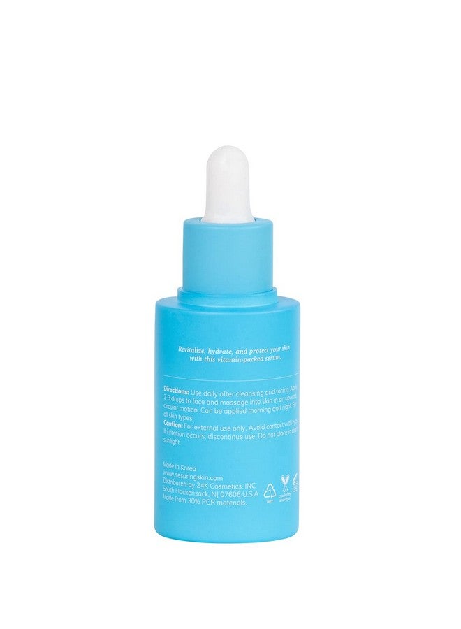 SeSpring So Revitalizing Multivitamin Face Serum Korean Skincare For Skin Brightening And Hydrating With Camella Lotus Vitamins B3 C E And Q10 No Paraben Cruelty Free 40 Ml/1.35 Oz  - Image 2