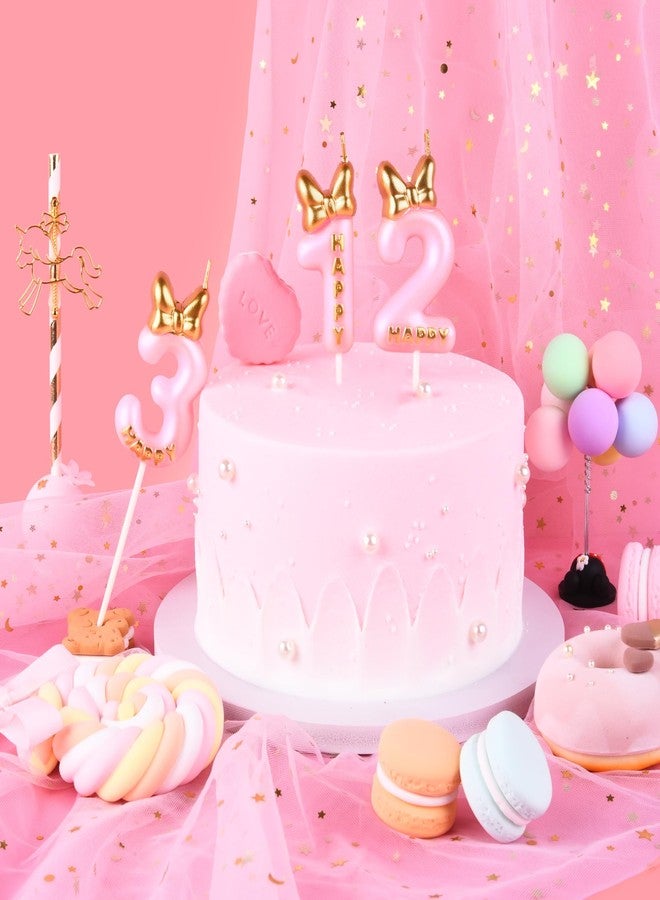 PHD CAKE 2.76 Inch Pink Bowtie 2 Number Birthday Candles, Pink Number Candles, Cake Number Candles, Party Celebration - Image 3