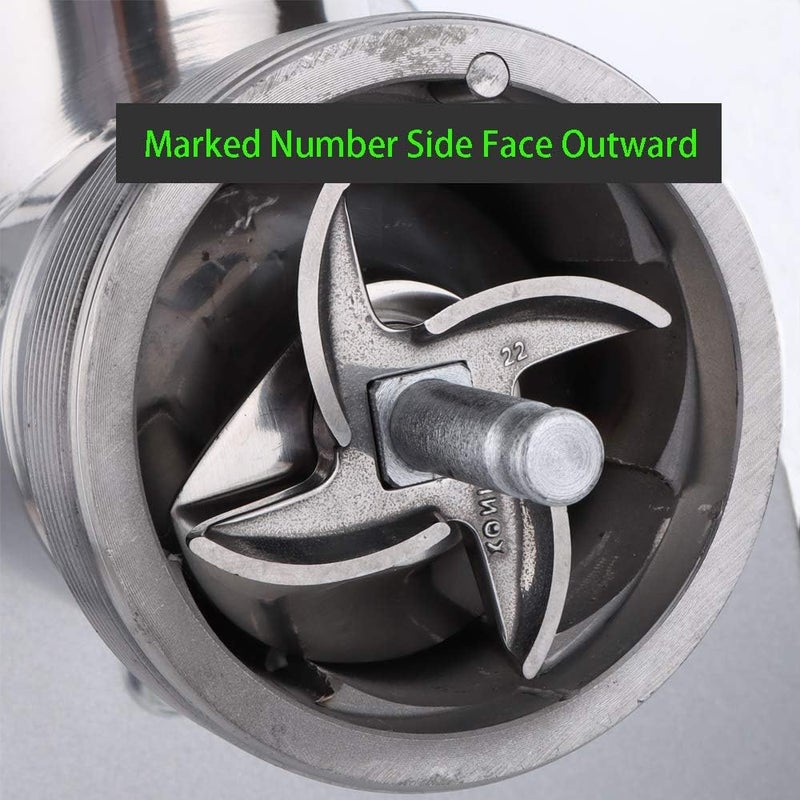 VTurboWay 22 Meat Grinder Blade Stainless Steel Knife Cutter Replacement - Image 2