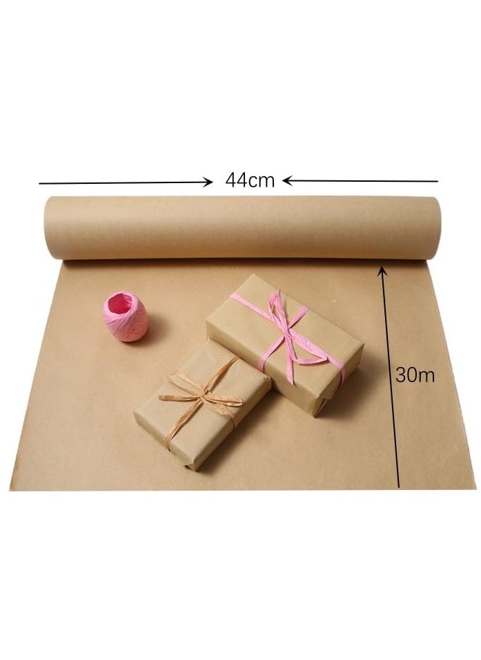 SKY-TOUCH 2 Roll of Kraft Paper (44 cm x 30 cm) 80gsm, Wrapping Paper Roll, Craft Paper Gift Wrapping Bulletin Board Arts & Crafts, Bouquet Flower Table Covering Poster Packing Paper  - Image 4