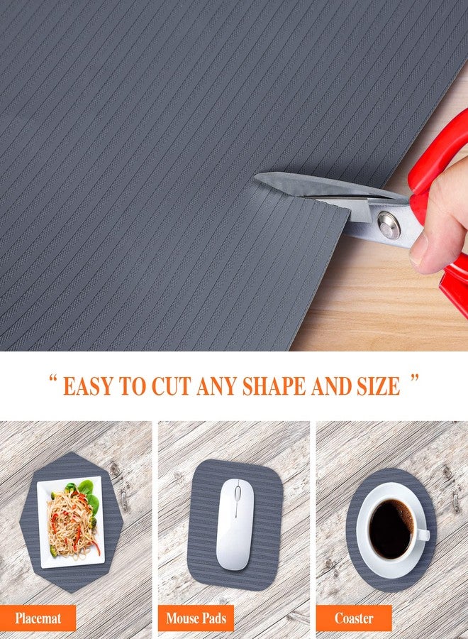 Mcrbeay Shelf Liners for Kitchen Cabinets, 10" W x 360" L, Non Adhesive Shelf Liner, Non-Slip Kitchen Drawer Liners, Waterproof Durable Cabinet Liners for Shelves, Pantry, Dark Gray - Image 5
