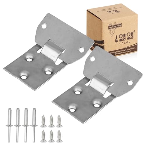 10L0L Golf Cart Seat Bottom Hinge Plate for EZGO1995up TXTMedalist Golf Cart Set of 2 Replaces OEM 71610G01 71609G01 - Image 1