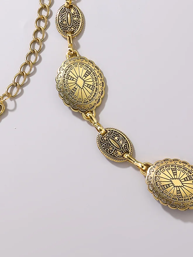 Styli  Gold Embellished Waist Chain Belt for Women | Best Price UAE