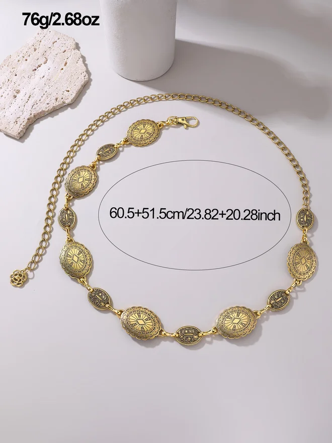 Styli  Gold Embellished Waist Chain Belt for Women | Best Price UAE