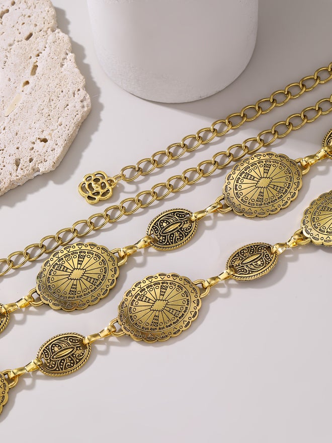 Styli Gold Embellished Waist Chain Belt - Image 4