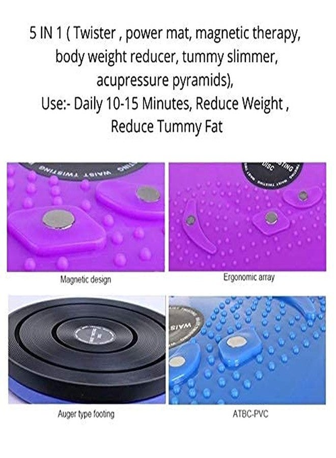 VIRTUAL WORLD Tummy Twister Abdominal ABS Exerciser Body Fat Buster Smart Workout, Home Gym Equipment for Men and Women - Image 4