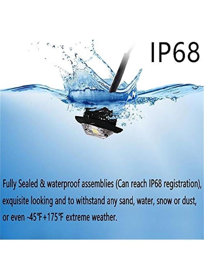 10 Pack Waterproof Marine Boat LED Lights, LED Underwater Lighting, Utility Led Interior Lights Navigation Lights Deck Courtesy Lights 12V for Yacht Boat Fishing Pontoon Sailboat Kayak (White)  - Image 2