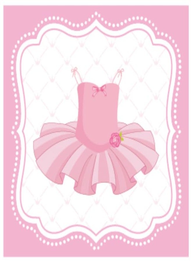 CC HOME Ballet Birthday Paper Plates Napkins Ballet Dress Tutu Shoes Disposable Tableware Set Party Supplies Swan dance Theme Dinnerware Serves 24 Guests for Audlts Kids Baby Shower Birthday 88PCS - Image 3