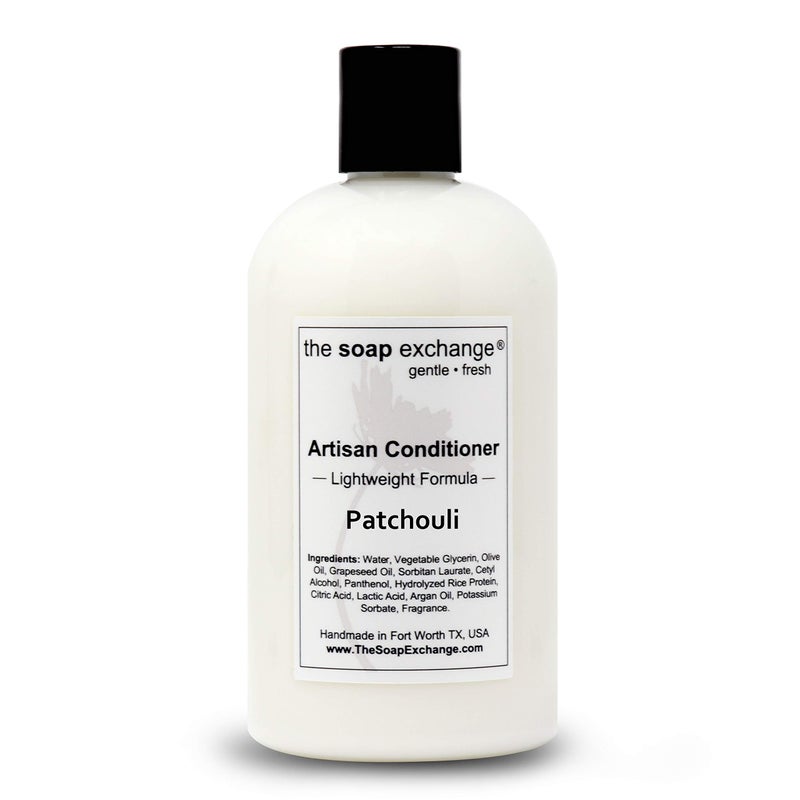 The Soap Exchange Hair Conditioner - Patchouli Scent - Hand Crafted 12 fl oz / 354 ml Natural Artisan Hair Care, Sulfate & Paraben Free, Nourish, Moisturize, & Protect. Made in the USA. - Image 2