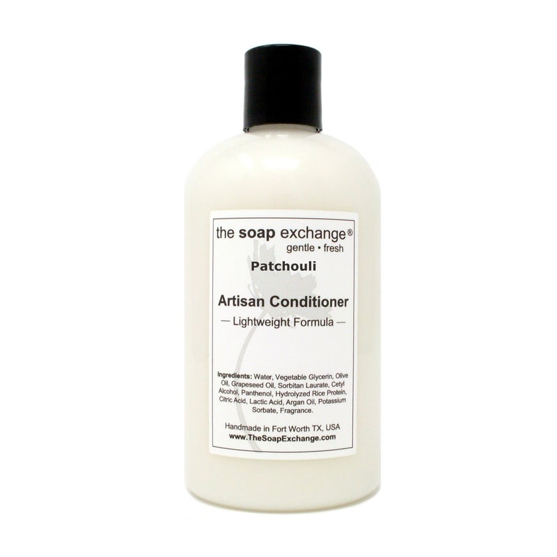 The Soap Exchange Hair Conditioner - Patchouli Scent - Hand Crafted 12 fl oz / 354 ml Natural Artisan Hair Care, Sulfate & Paraben Free, Nourish, Moisturize, & Protect. Made in the USA. - Image 4