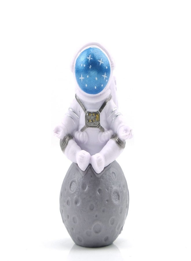 Asng 3pcs Astronaut Desktop Ornaments Resin Spaceman Figure Cake Topper Tabletop Ornament for Party Gift Decor-Blue - Image 3