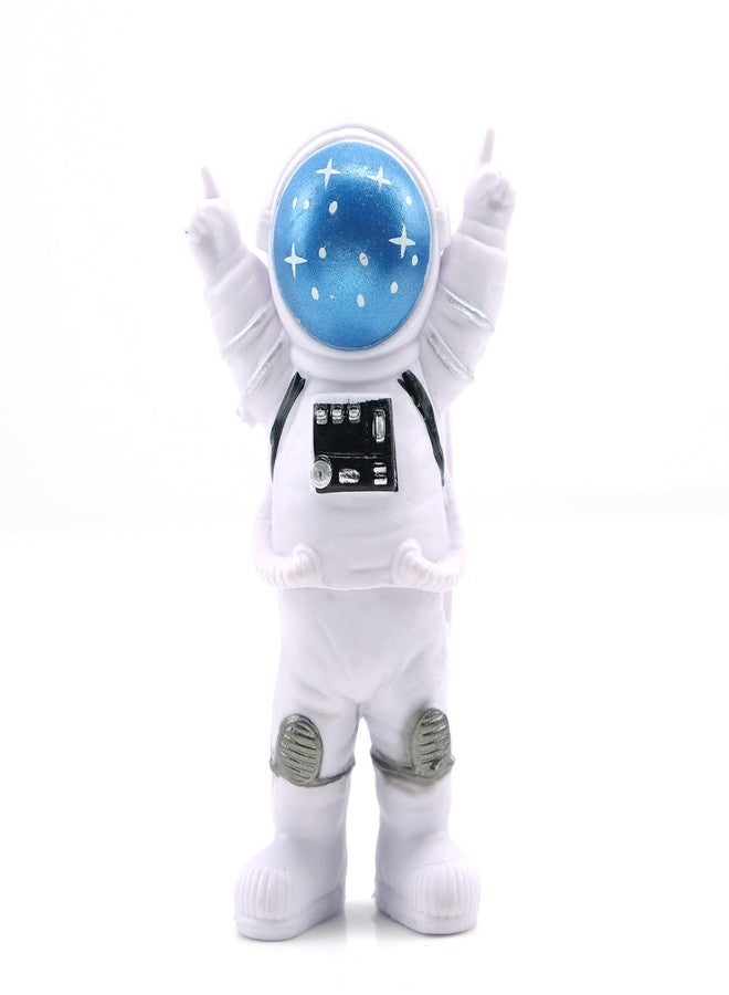 Asng 3pcs Astronaut Desktop Ornaments Resin Spaceman Figure Cake Topper Tabletop Ornament for Party Gift Decor-Blue - Image 4