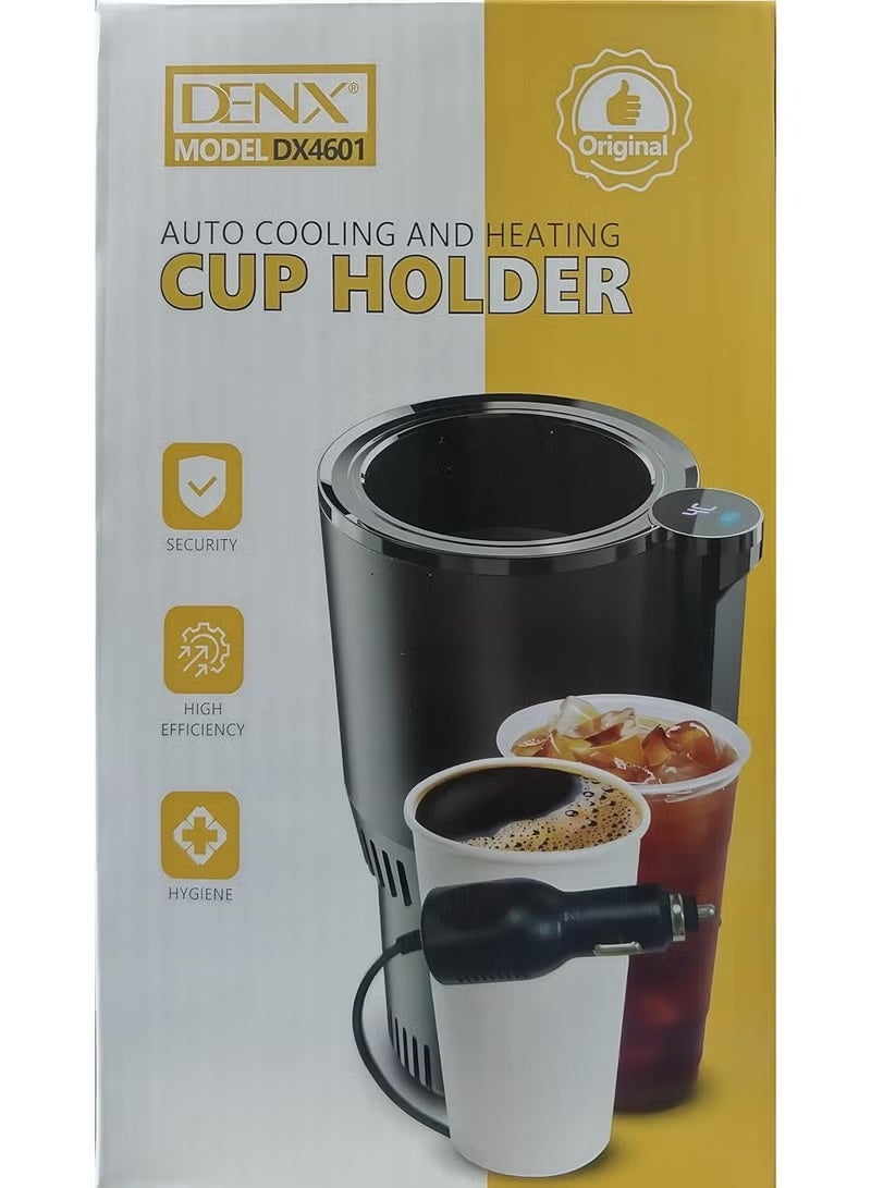 DENX 12V Car Automatic Heating and Cooling Cup Holder, Portable Electric Cup Holder for Warming and Cooling Drinks, Smart Thermal Cup Holder for Hot and Cold Drinks, Suitable for Travel and Office, All-Purpose, DX4601 - Image 1
