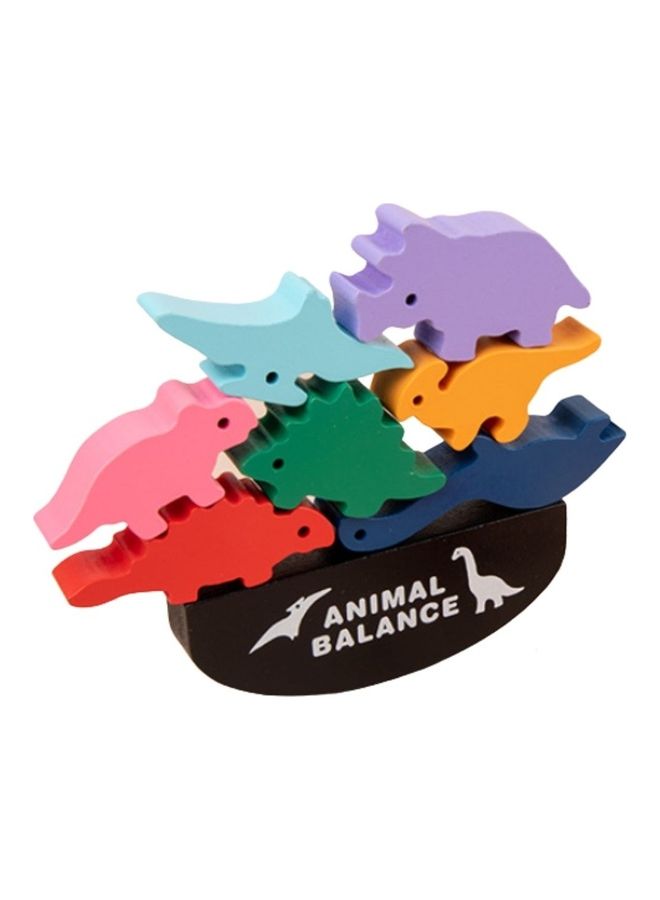 NIBEMINENT Wooden Stacking Dinosaur Toys 20.5cm - Image 1