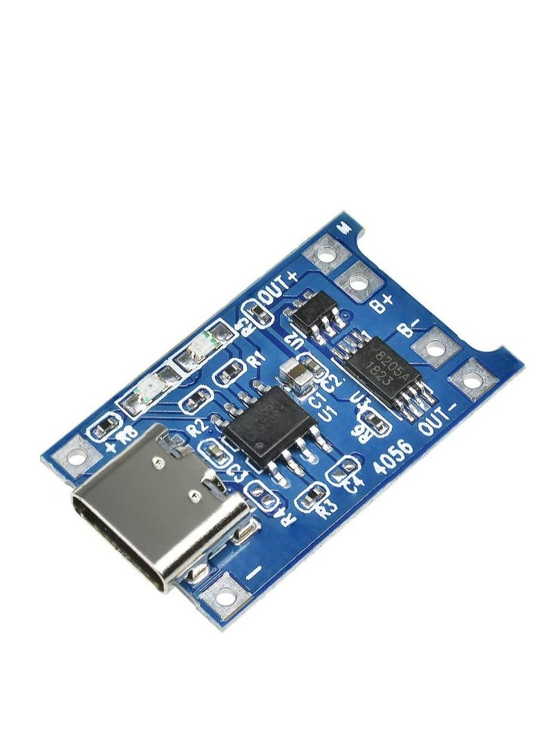 TP4056 Type-C USB 5V 1A 18650 Lithium Battery Charger Module – Dual Protection - Image 1