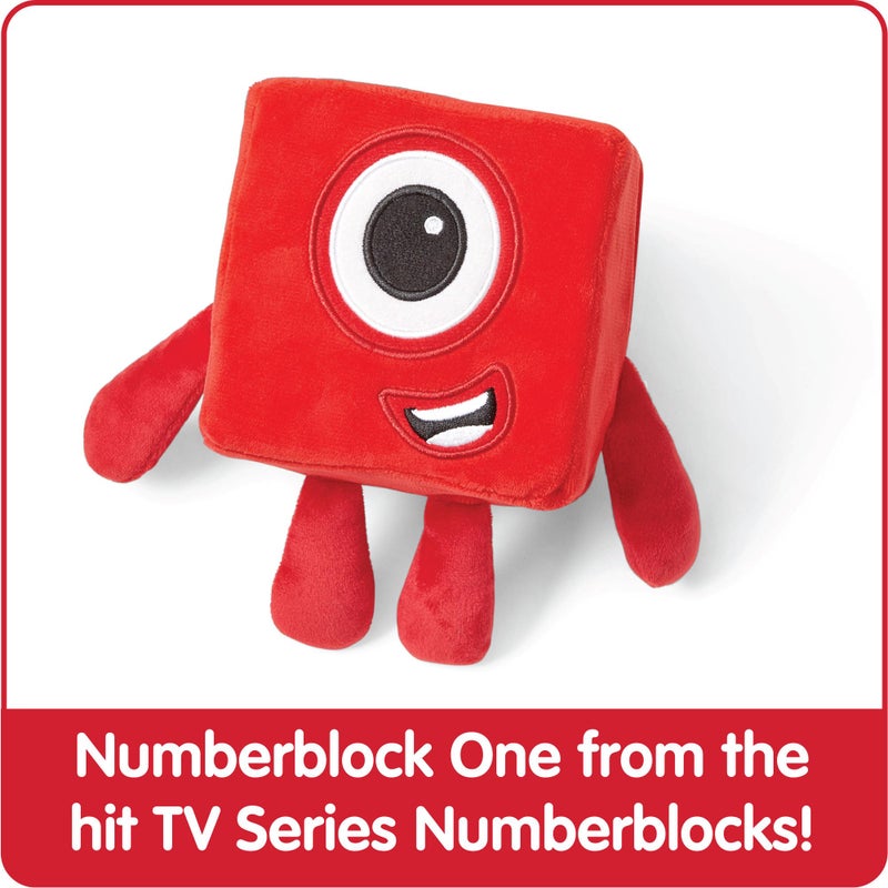 hand2mind Numberblocks One Plush, Plush Figure Toys, Numbers for Toddlers, Preschool Math Learning Toy, Stuffed Animal, Small Plushies, Soft Blocks, Counting Cubes, Stuffies for Kids, Birthday Gifts - Image 2