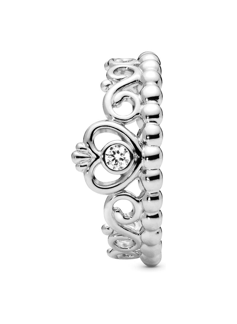 Pandora sterling silver princess tiara crown ring