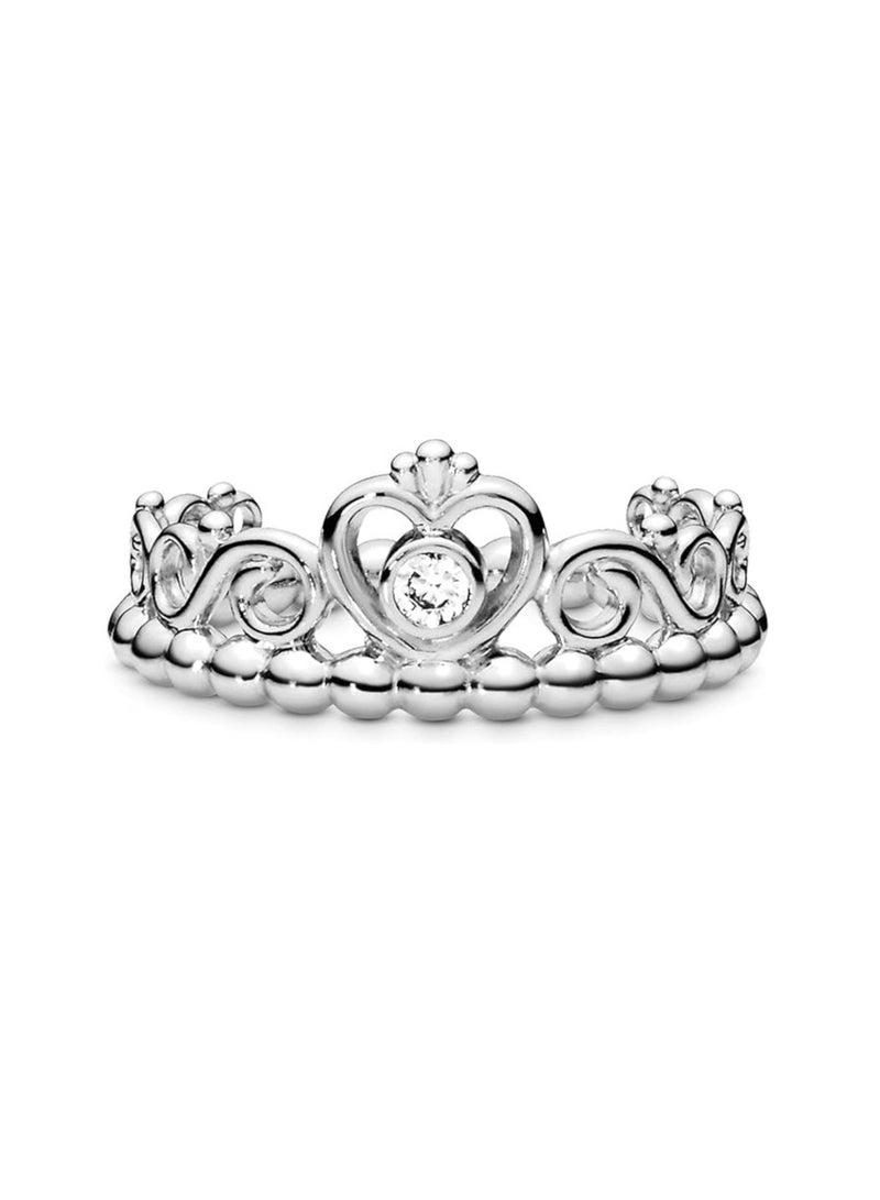 Pandora sterling silver princess tiara crown ring