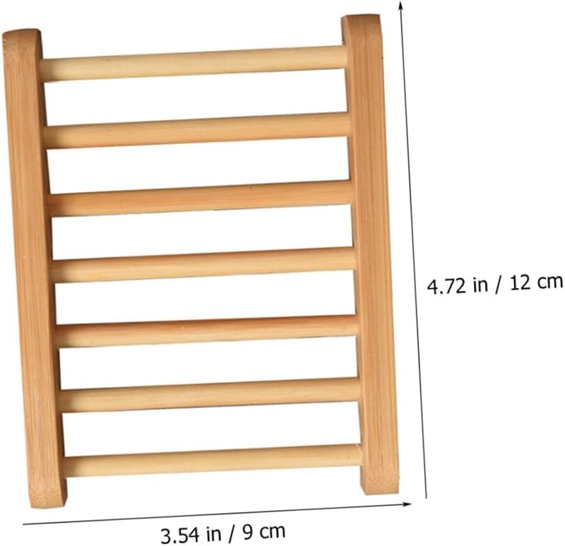 Natural Wood Soap Dish with Draining Function for Bathroom Kitchen Shower Countertop - Image 5