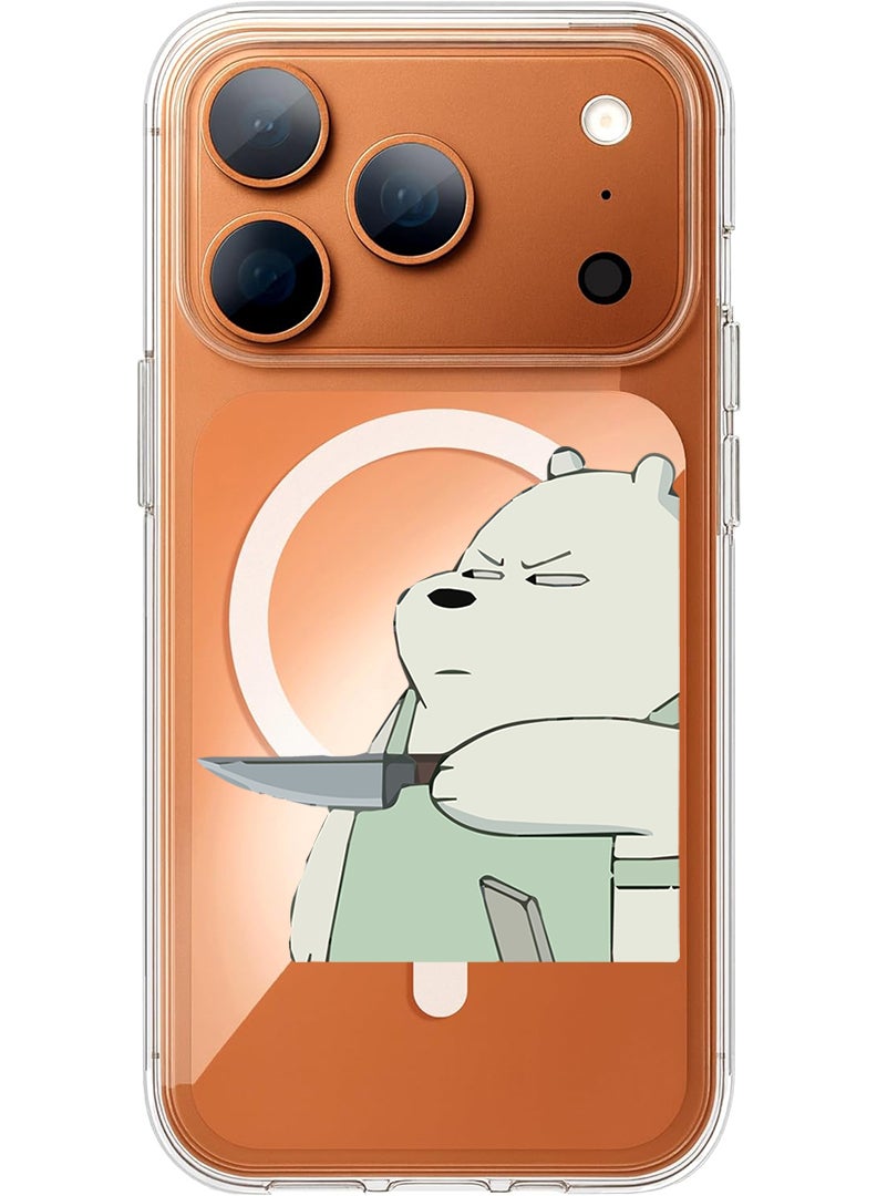 Theodor Magnetic Case for Apple iPhone 17 Pro Compatible with MagSafe Wireless Charging, Shockproof Phone Bumper Cover - dragon - Image 1